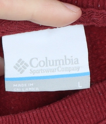 Columbia Men's Red Pullover Sweatshirt L