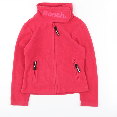 Bench Red Girls Fleece Jacket - 5-6 Years