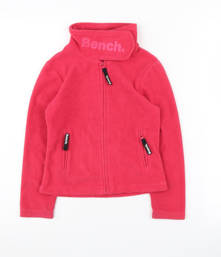Bench Red Girls Fleece Jacket - 5-6 Years