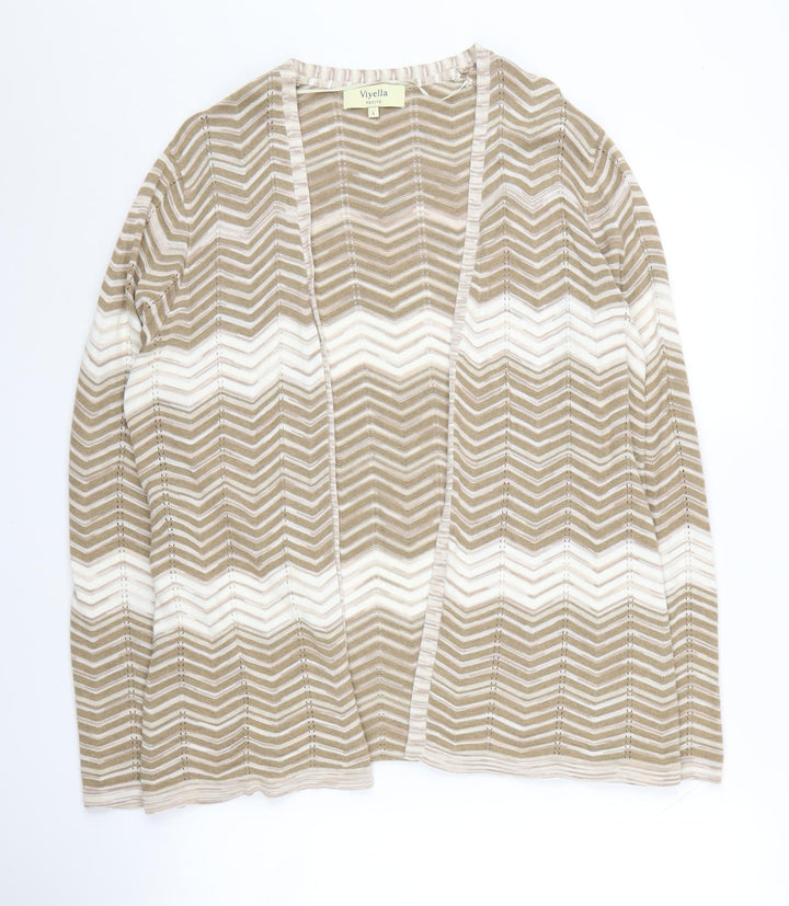 Viyella Women's Multicoloured Petite Open Front Cardigan
