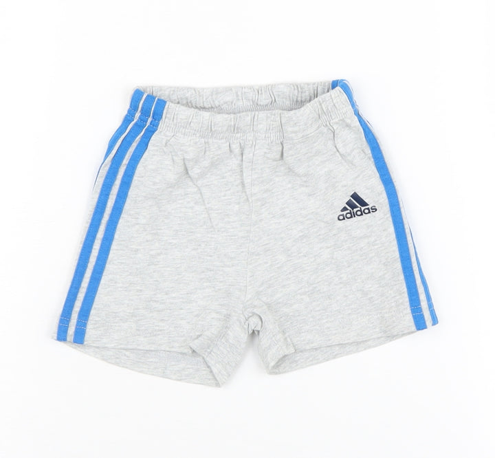 Adidas Unisex Baby Grey Shorts 6-9 Months
