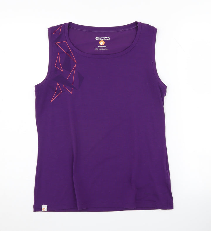 Sprayway Women’s Purple Tank Top UK 12 Crew Neck