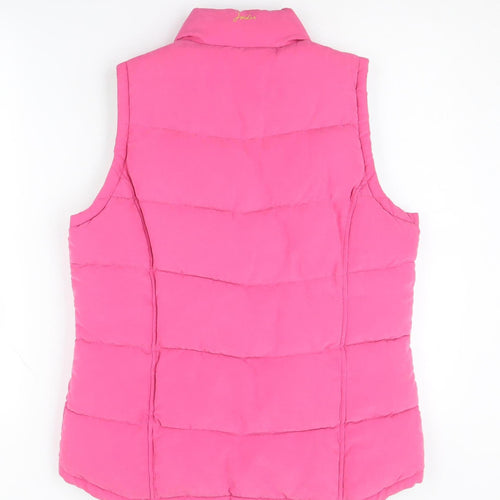 Joules Women’s Pink Padded Waistcoat M Casual Sleeveless