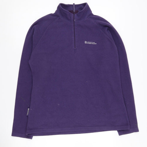 Mountain Warehouse Women's Purple 14 Fleece Sweatshirt