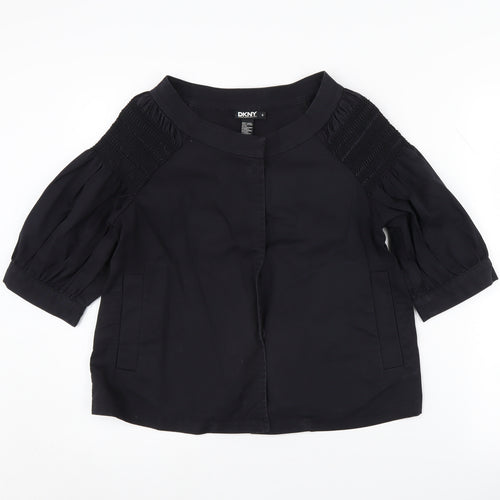 DKNY Women's Black 3/4 Sleeve Top Size 6
