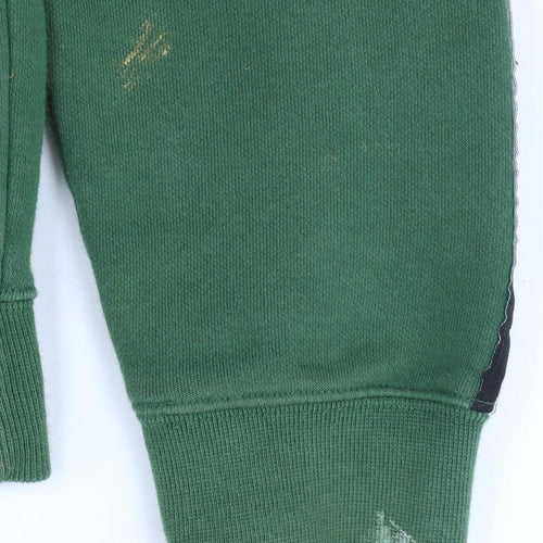 Champion Green Men's Sweatshirt, Small, Logo Accent