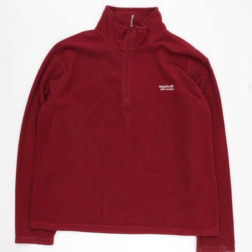 Regatta Men's Red 1/4 Zip Fleece Sweatshirt 2XL
