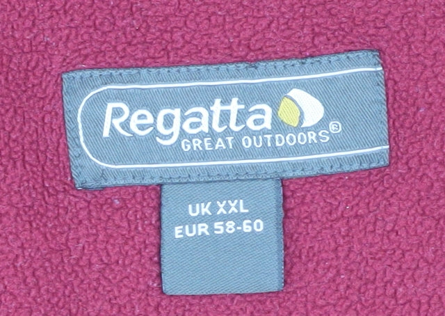 Regatta Men's Red 1/4 Zip Fleece Sweatshirt 2XL