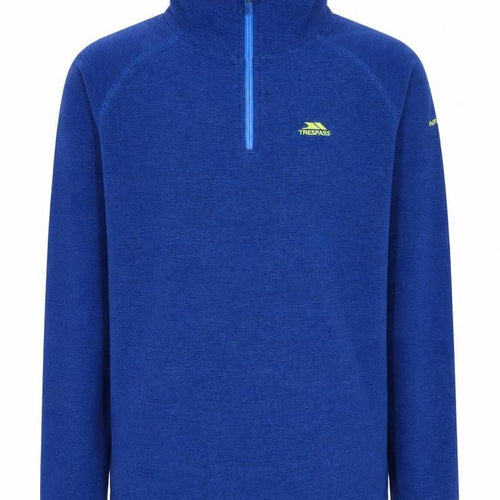 Trespass Boys Blue 1/4 Zip Sweatshirt, 11-12 Years, Lightweight Activewear