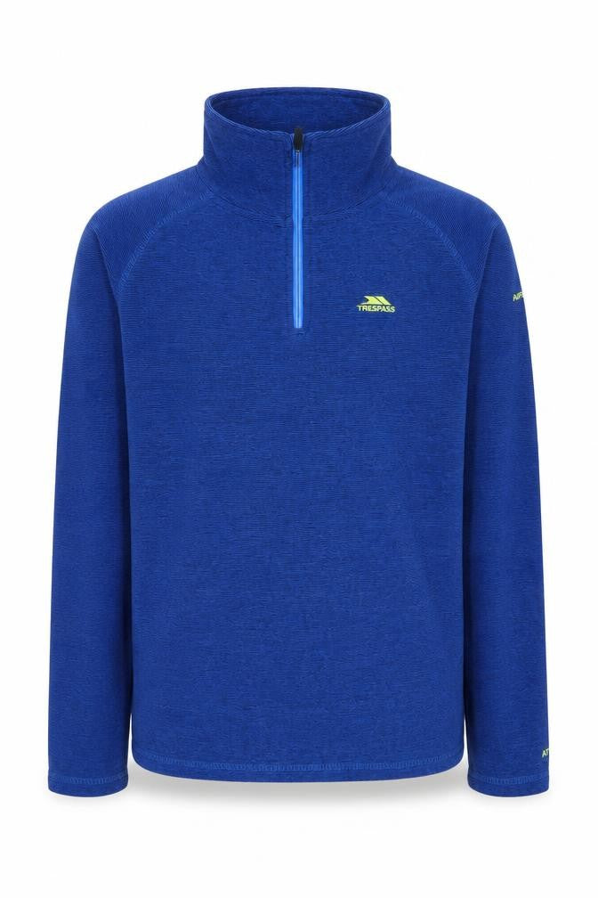 Trespass Boys Blue 1/4 Zip Sweatshirt, 11-12 Years, Lightweight Activewear