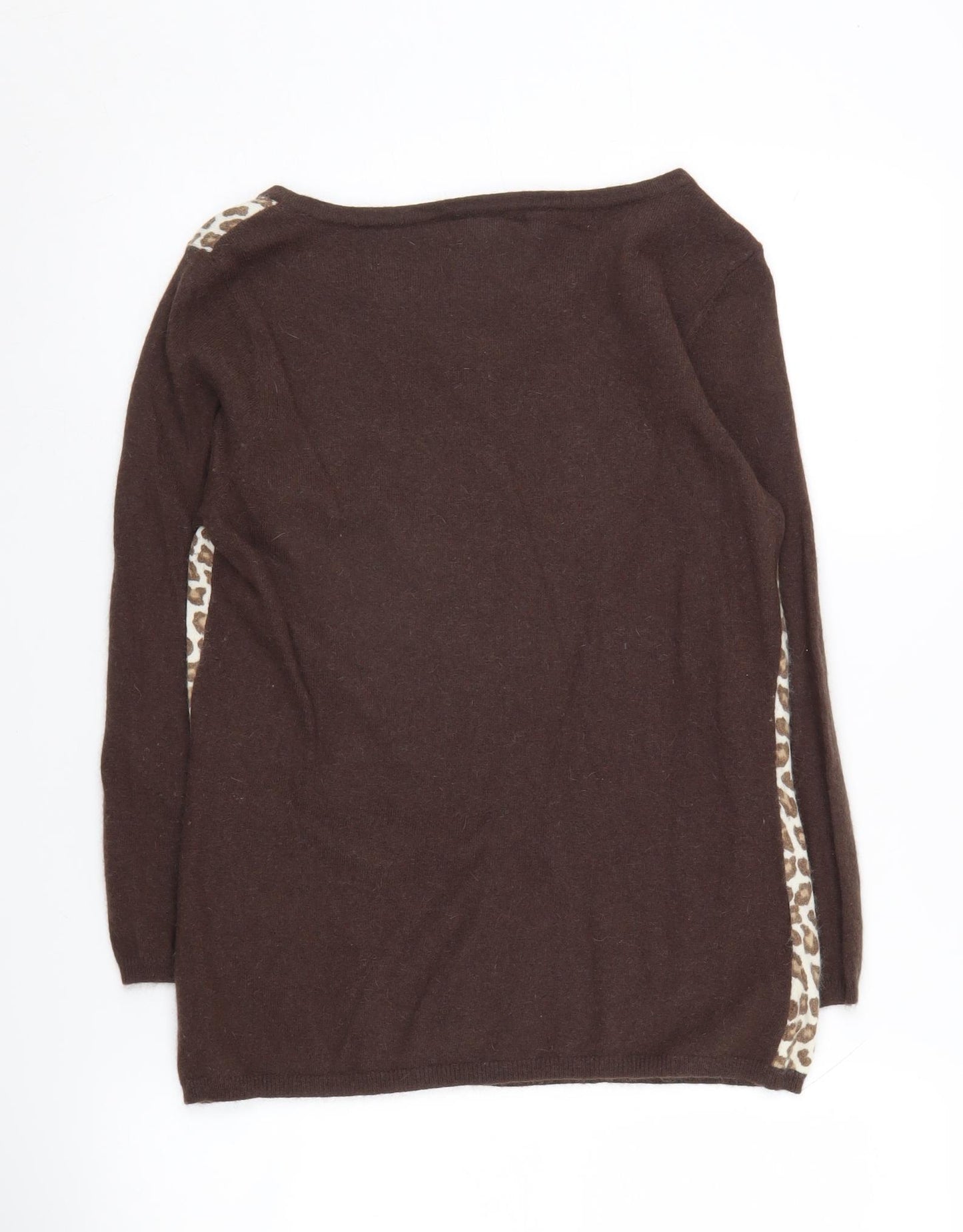 Laura Ashley Women's Brown Animal Print Pullover Size 14