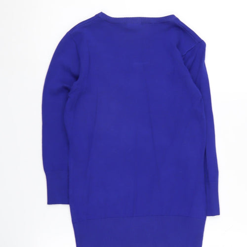 Austin Reed Women's Blue Scoop Neck Pullover Sweater S