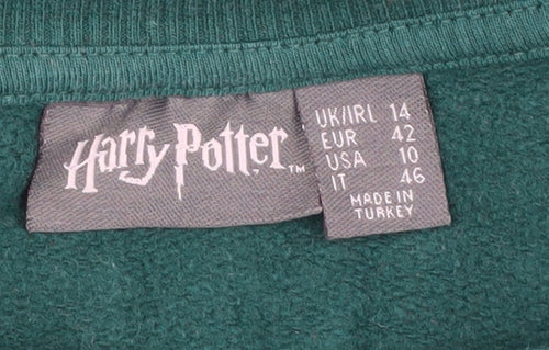 Harry Potter Women's Green Pullover Sweatshirt, Size 14
