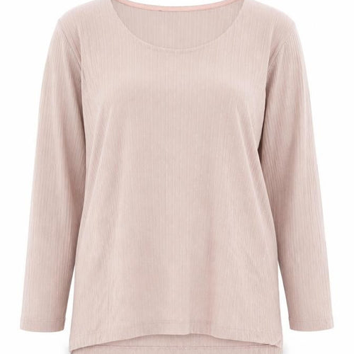 Eastex Women's Beige Long Sleeve Knit T-Shirt Size 14