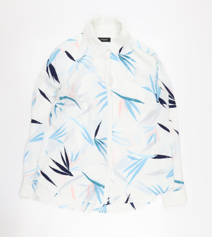 Marks and Spencer Women's Floral Button-Up Shirt UK 12