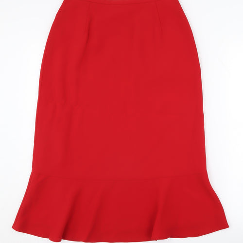 Jacques Vert Women's Red Trumpet Skirt Size 10