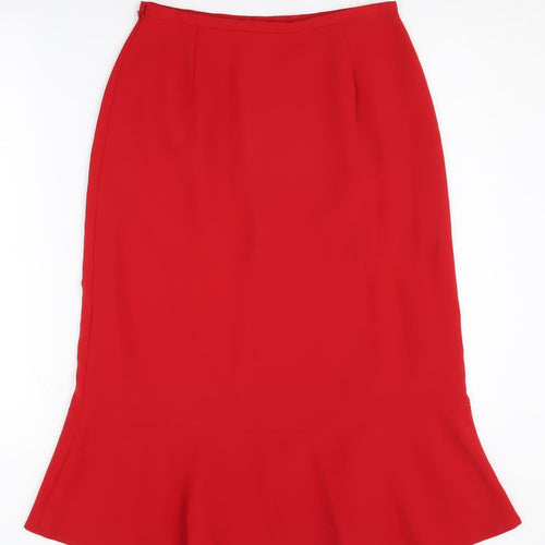 Jacques Vert Women's Red Trumpet Skirt Size 10