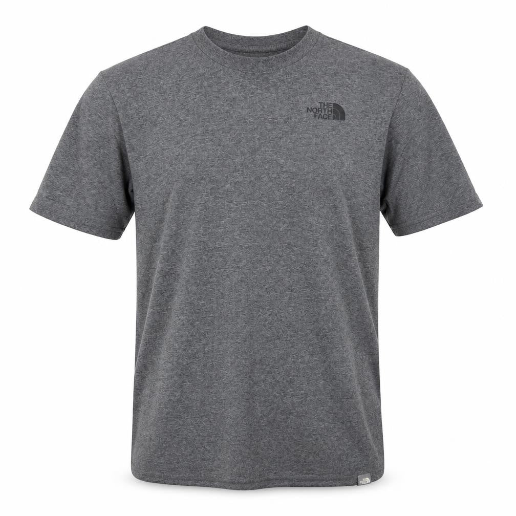 Front view of The North Face Men's Grey T-Shirt M Short Sleeve