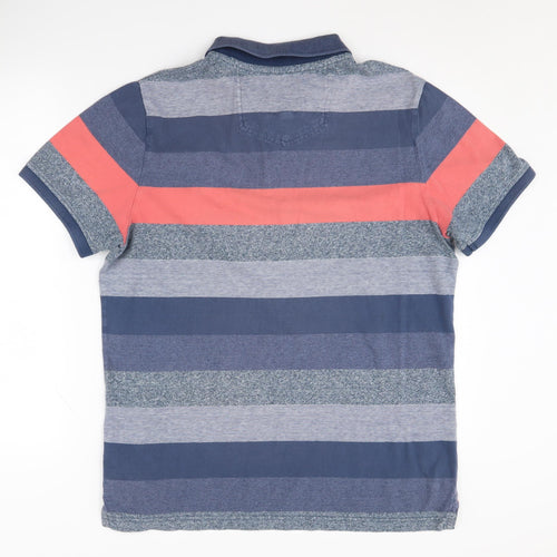 Fat Face Men's Multicoloured Striped Polo Shirt L