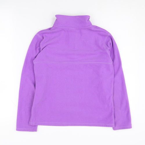 Champion Girls Purple 1/4 Zip Fleece Sweatshirt L