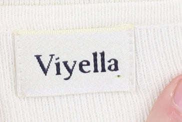 Viyella Women's Ivory Knit Pullover Jumper Size L