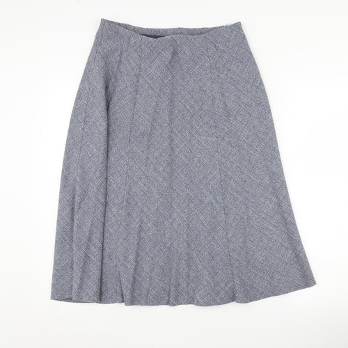 Honor Millburn Women's Blue A-Line Midi Skirt - Size 14