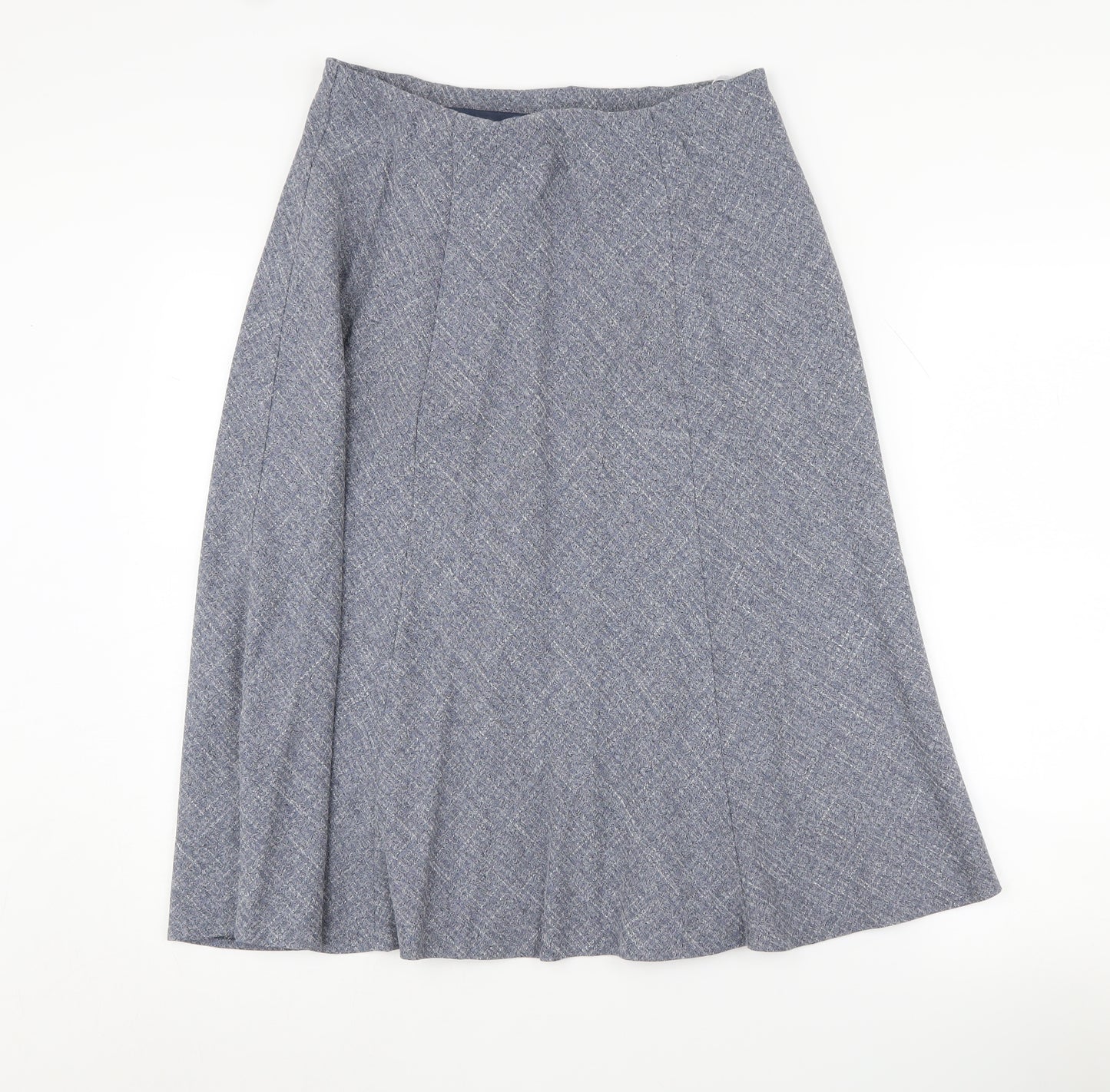 Honor Millburn Women's Blue A-Line Midi Skirt - Size 14