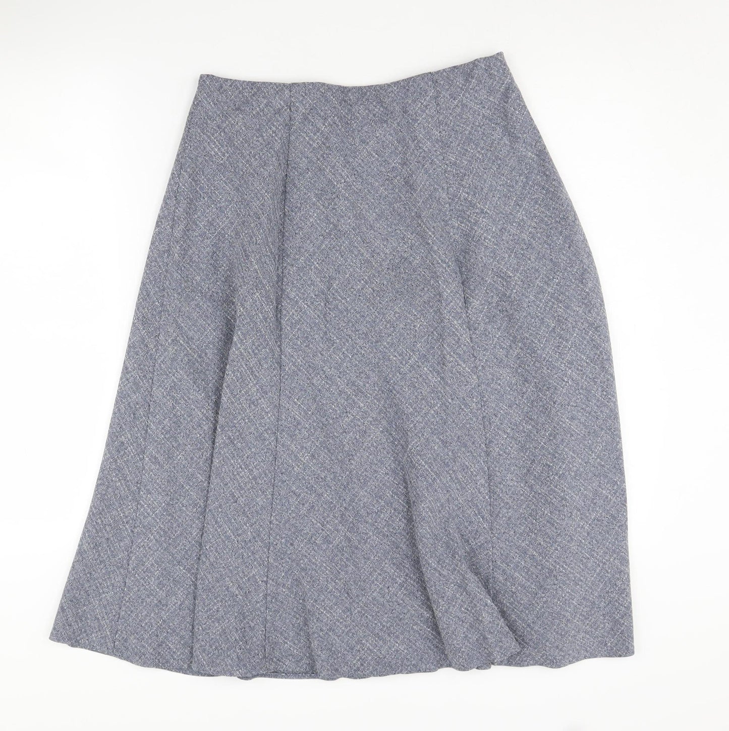 Honor Millburn Women's Blue A-Line Midi Skirt - Size 14