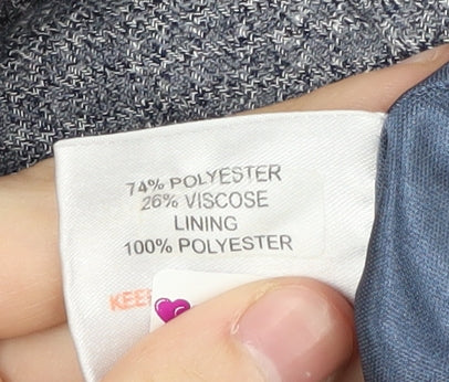 Honor Millburn Women's Blue A-Line Midi Skirt - Size 14