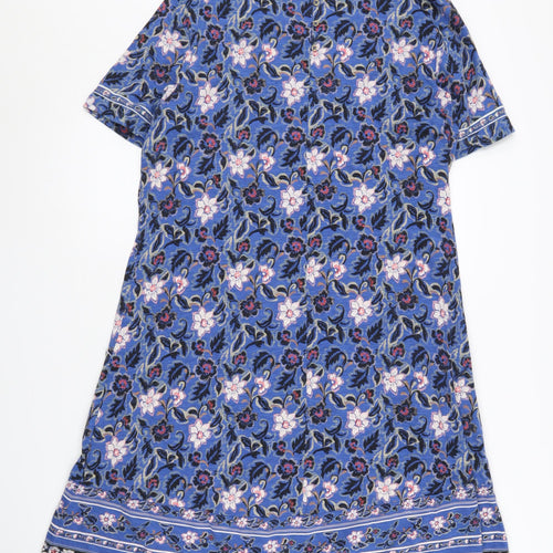 Fat Face Women's Blue Floral Knee-Length Shift Dress