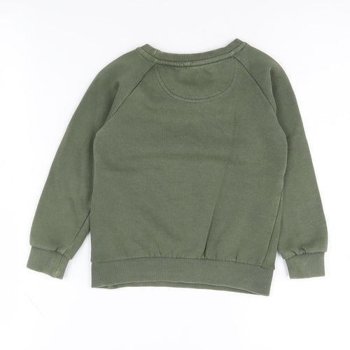 McKenzie Boys Green Sweatshirt 4-5 Years Crew Neck Pullover