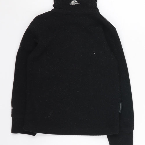 Trespass Boys Black 1/2 Zip Sweatshirt 2-3 Years Lightweight