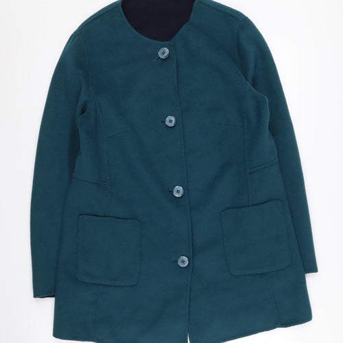 Eastex Women's Blue Mid-Length Coat - Size 10