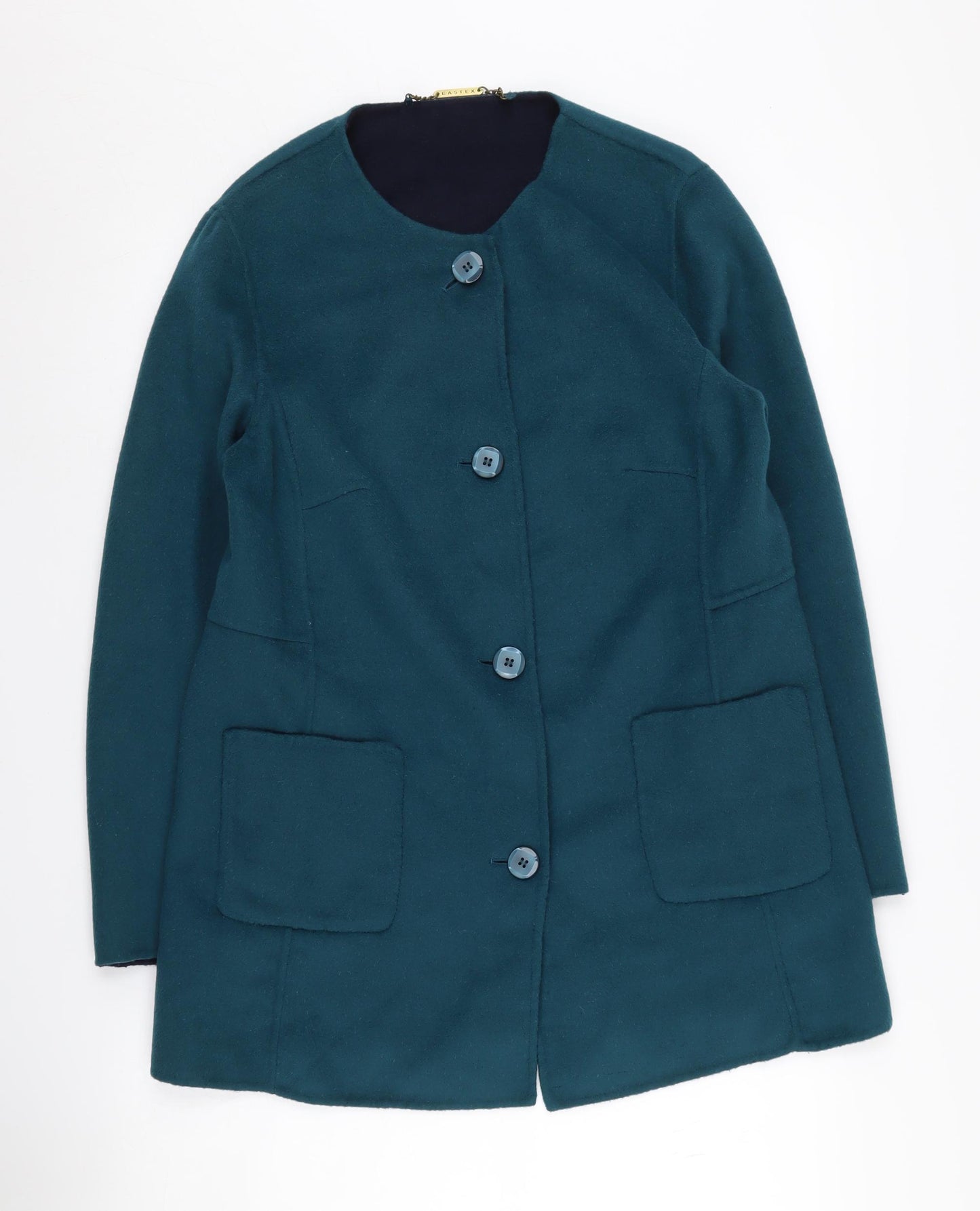Eastex Women's Blue Mid-Length Coat - Size 10