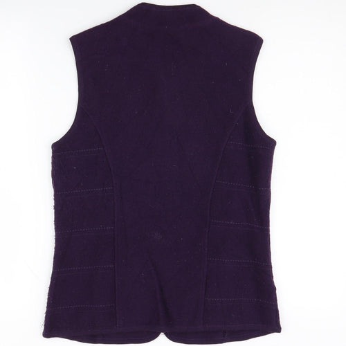Viyella Women's Purple Wool Waistcoat S