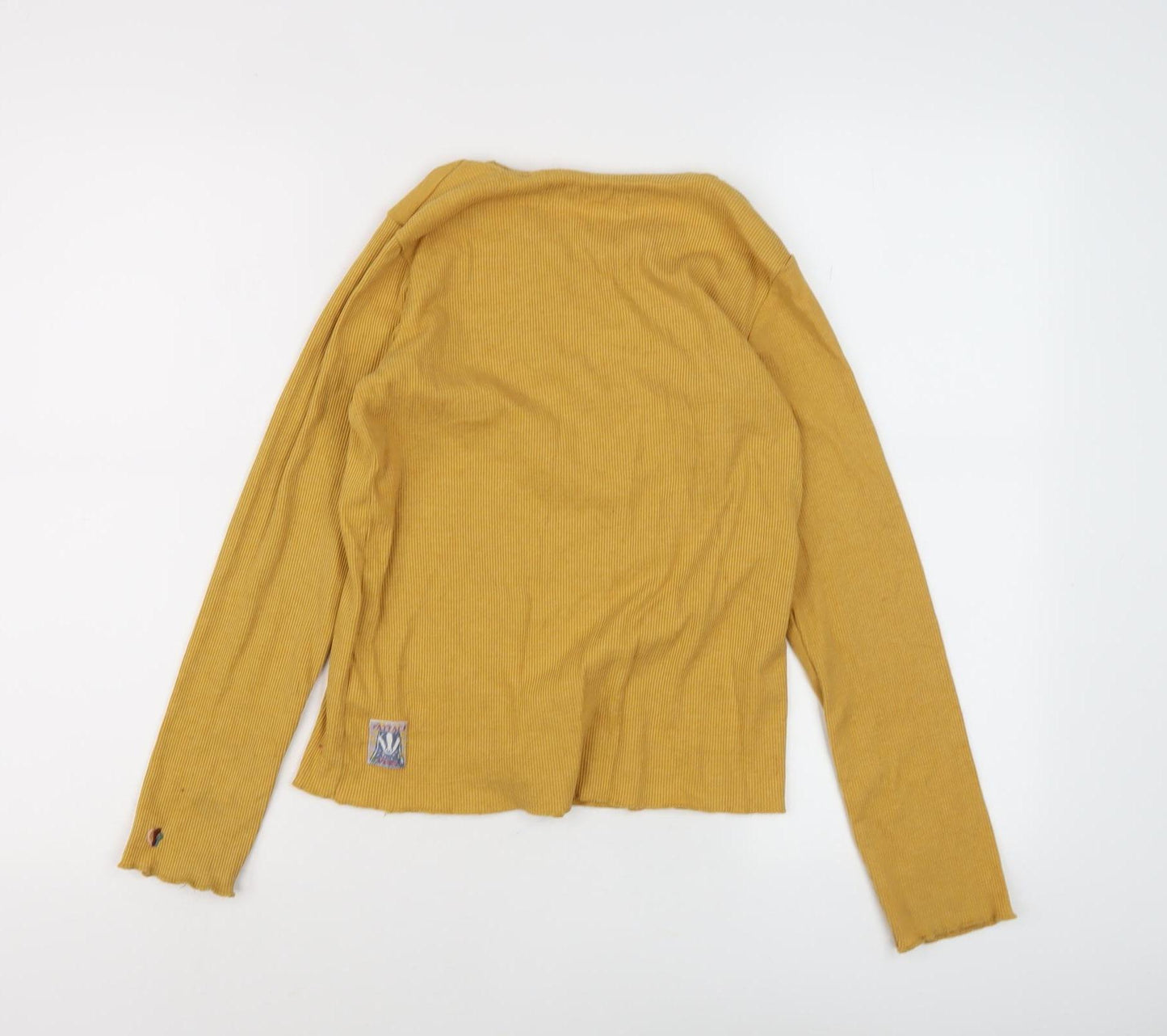 Fat Face Girls Yellow Graphic Long Sleeve Top 10-11 Years