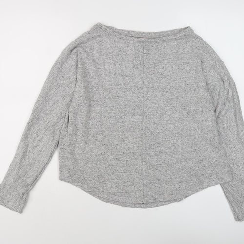 AUVETTE Women's Grey Long Sleeve Knit Top Size 16