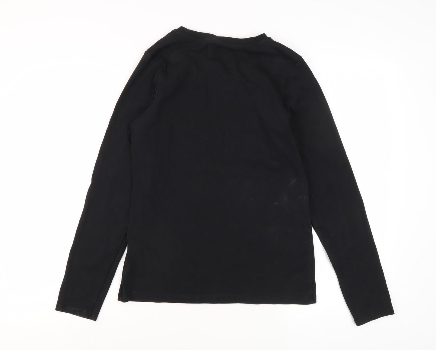 Uniqlo Women's Black Long Sleeve Basic Tee M
