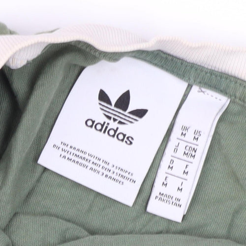 Adidas Men's Green M T-Shirt Regular Fit