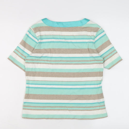 GC Petite Women’s Multicoloured Striped T-Shirt, S