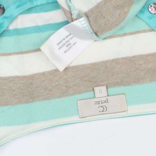 GC Petite Women’s Multicoloured Striped T-Shirt, S