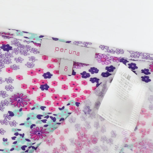 Per Una Women's Multicoloured Floral T-Shirt Size 8