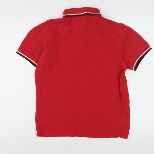 Fred Perry Men's Red Polo Shirt, Size S, Casual Style