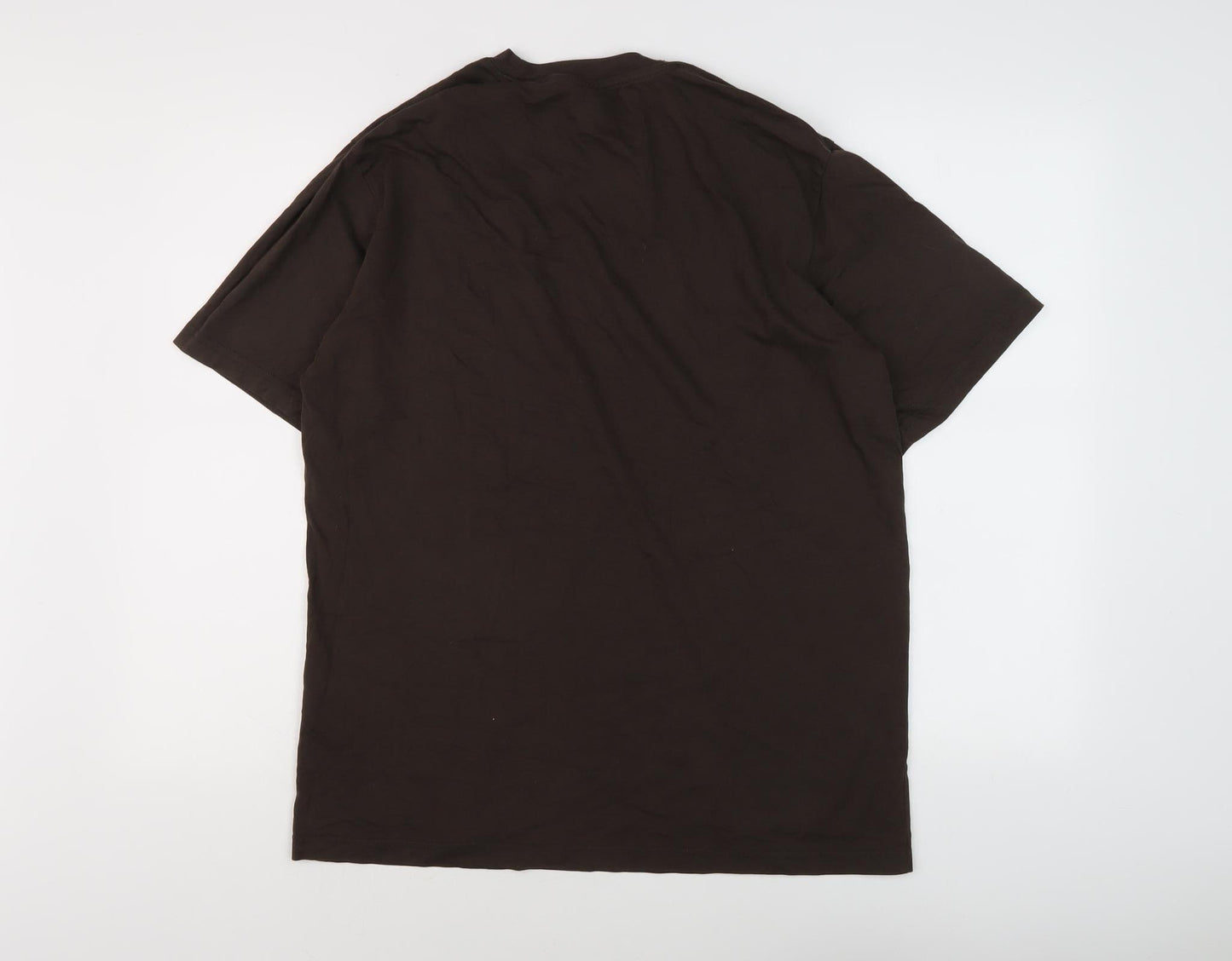 Dickies Men’s Brown T-Shirt, L, Crew Neck