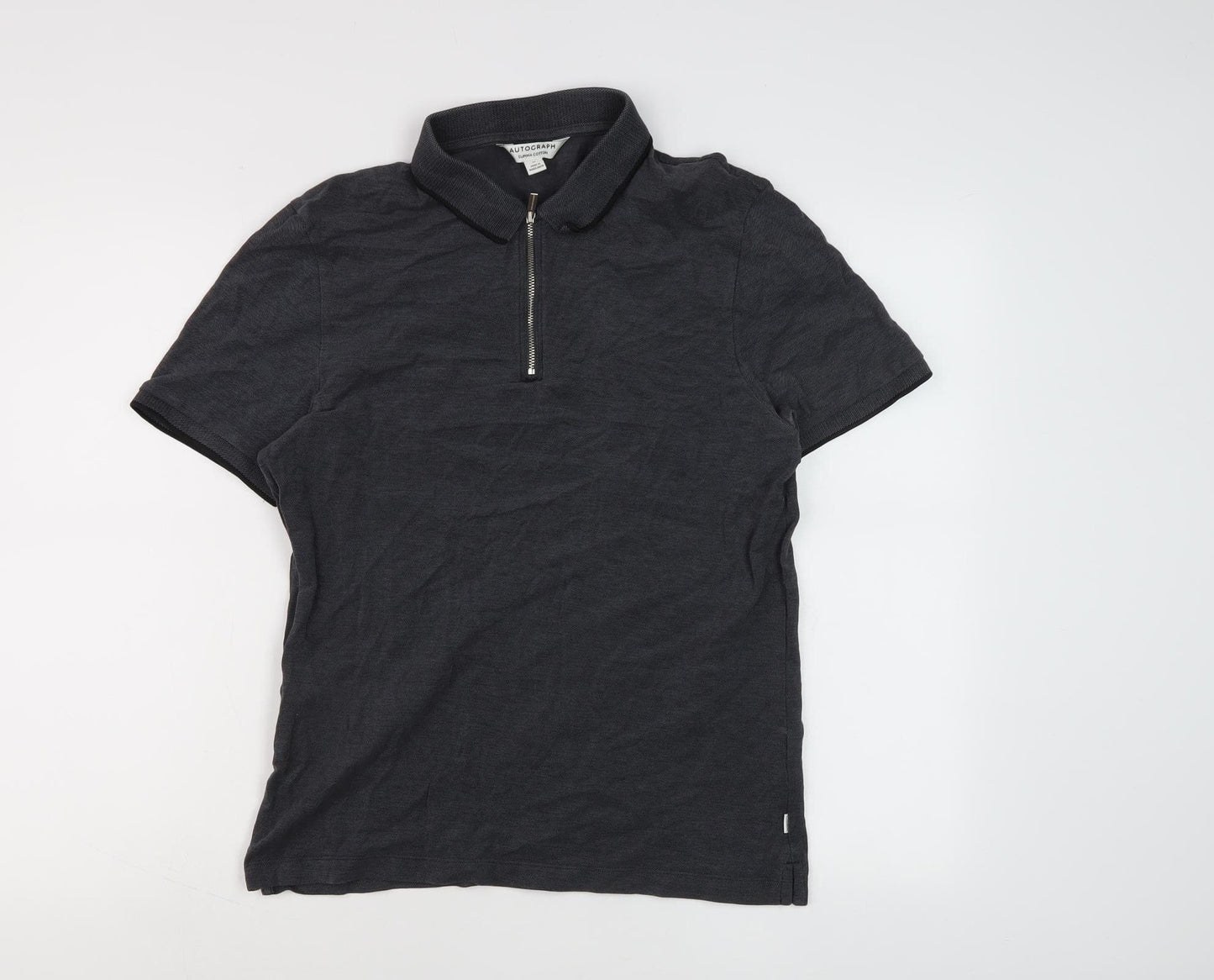 Marks and Spencer Men’s Black Cotton Polo M