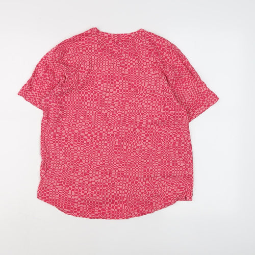 Whistles Women’s Pink Geometric T-Shirt, Size S