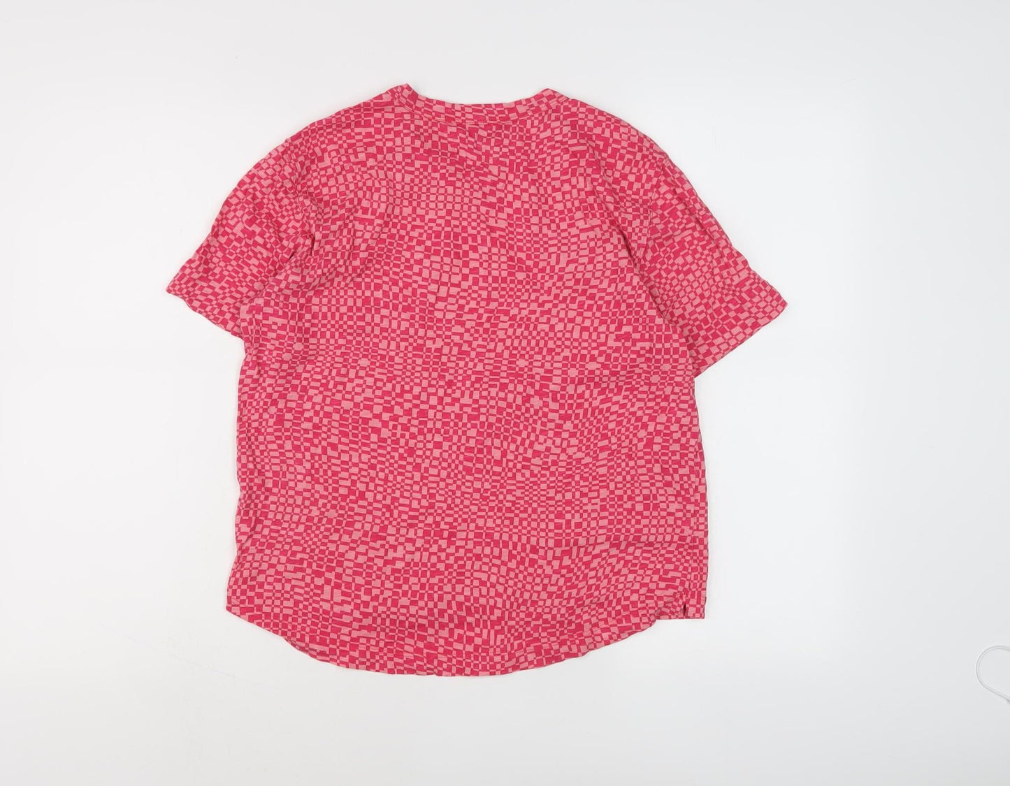 Whistles Women’s Pink Geometric T-Shirt, Size S