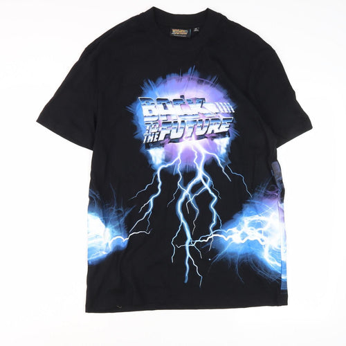 Back to the Future Black XS Men’s Graphic T-Shirt