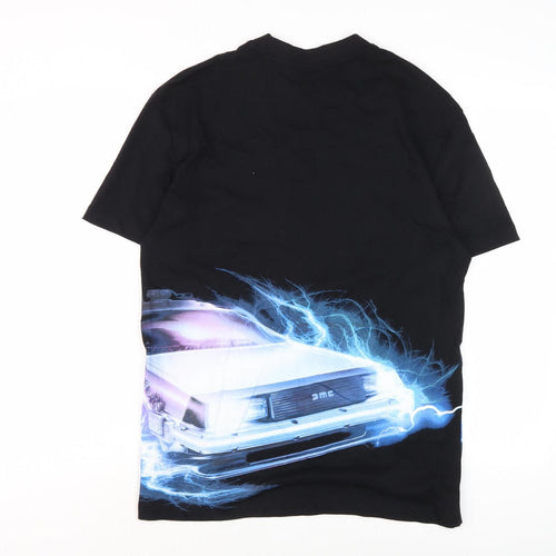 Back to the Future Black XS Men’s Graphic T-Shirt