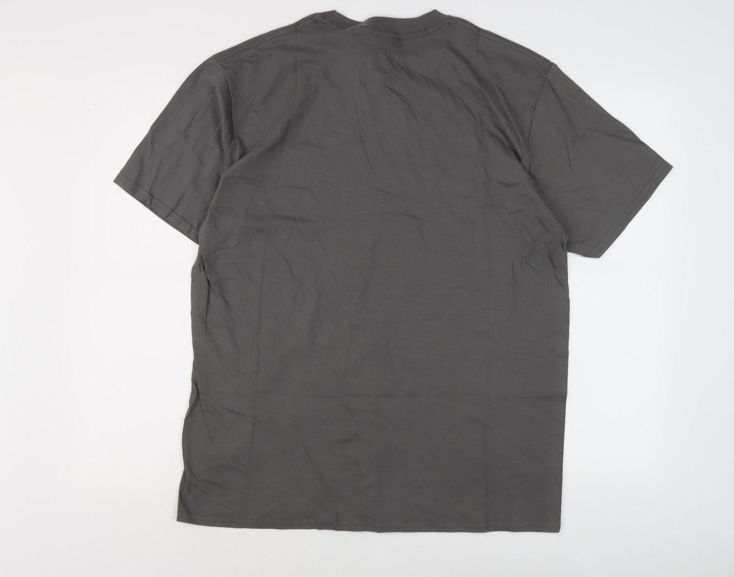 UFC Men's Grey L Graphic T-Shirt Sports Casual